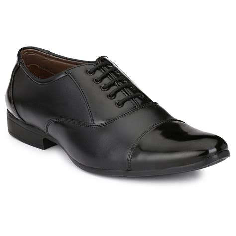 Lace Up Men Black Synthetic Leather Formal Shoes At Rs 999pair In Agra