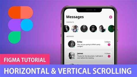 Horizontal Vertical Scrolling Figma Tutorial YouTube