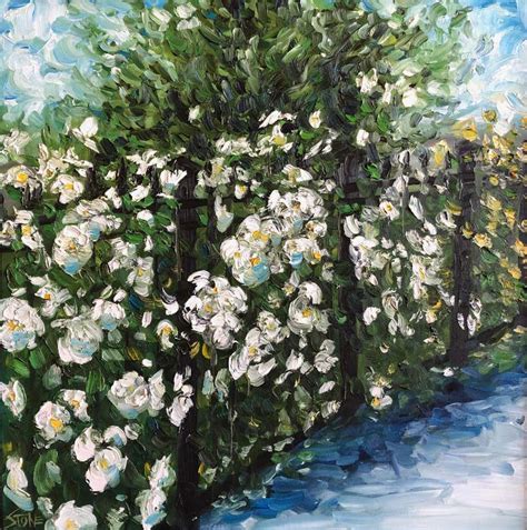 Paintings Of White Roses 1414 For Sale On 1stdibs