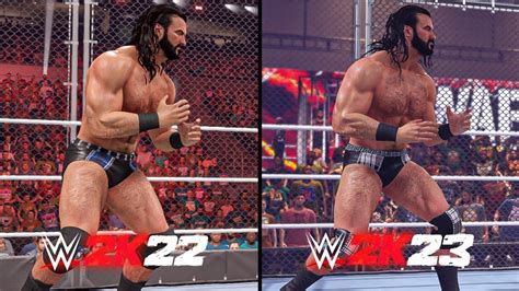 Wwe K Vs Wwe K Graphic Comparison Youtube