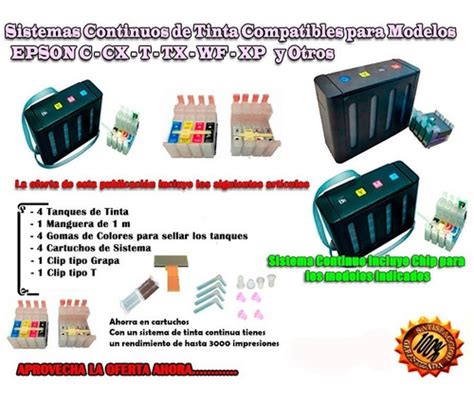 Sistema Lujo Compatible Chip Xp Xp Xp Env O Gratis