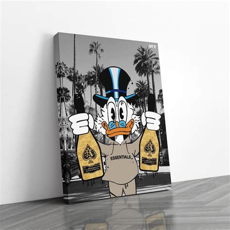 Scrooge Mcduck Canvas Essentials Alec Monopoly Inspired Amex Motivation