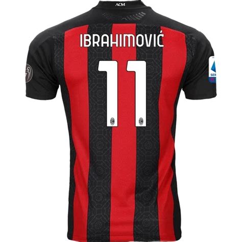 AC Milan Zlatan Ibrahimović 11 Thuis shirt 2020 21 Korte Mouw