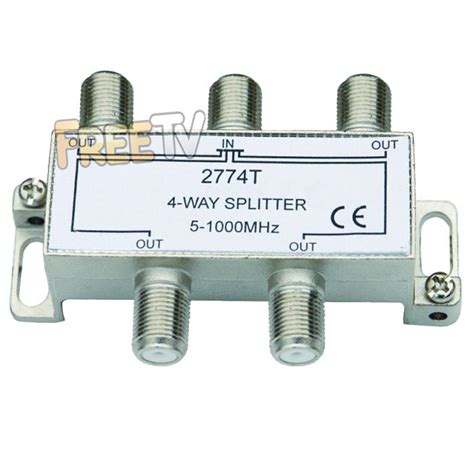 4 Way Tv Splitter To Run Tv Signal To Up To 2 Tvs