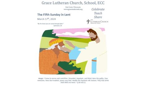 Worship Video The Fifth Sunday In Lent March Grace Lutheran