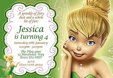 Free Tinkerbell Birthday Invitation Templates