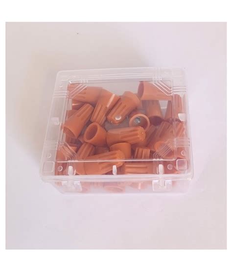 Buy Electrical Wire Connector Twist On Terminal Cap Spring Insert 50 Pcs Orange P3 Online At