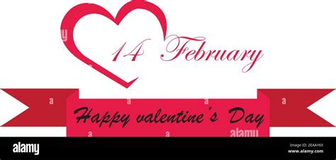 Valentines Day Logo Design Vector illustration template Stock Vector ...