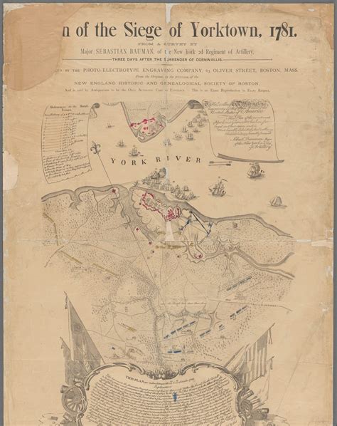 Yorktown Map Revolutionary War