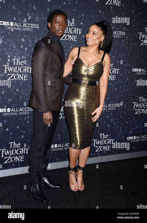 Damson Idris and Sanaa Lathan attending the 'The Twilight Zone ...