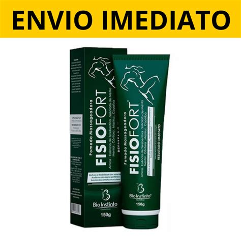 Pomada Fisiofort Verde Massageadora 150g Bio Instinto Alivia Dor