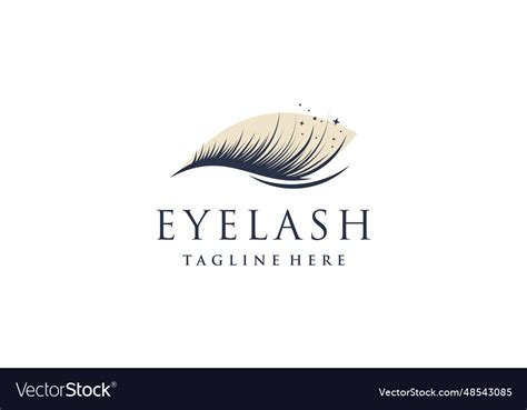 Eyelash logo design with creative abstract Vector Image