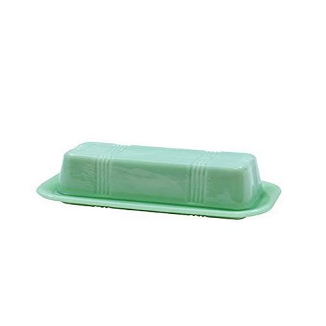 TableCraft Jadeite Glass Collection Butter Dish Walmart