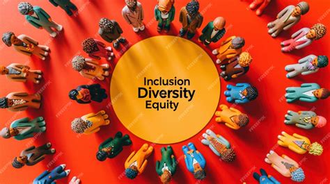 Diversity Equity And Inclusion Concept Deib Diverse Figures Surrounding