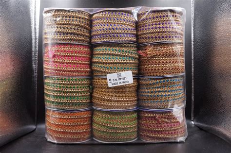 Double Sided Golden Zari Jhalar Laces For Dupatta Size At Rs