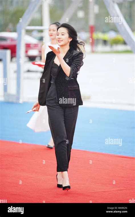 Chinese Actress Liu Yifei Poses On The Red Carpet During The Closing