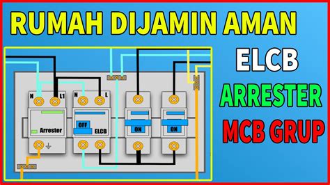 CARA PASANG ELCB MCB GRUP DAN SURGE ARRESTER INSTALASI RUMAH YouTube