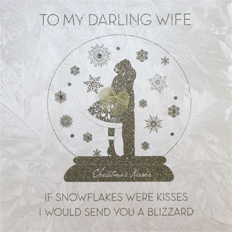 To My Darling Wife Handmade Christmas Card Sc16 Tilt Art