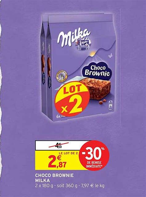 Promo Choco Brownie Milka Chez Intermarch Hyper Icatalogue Fr