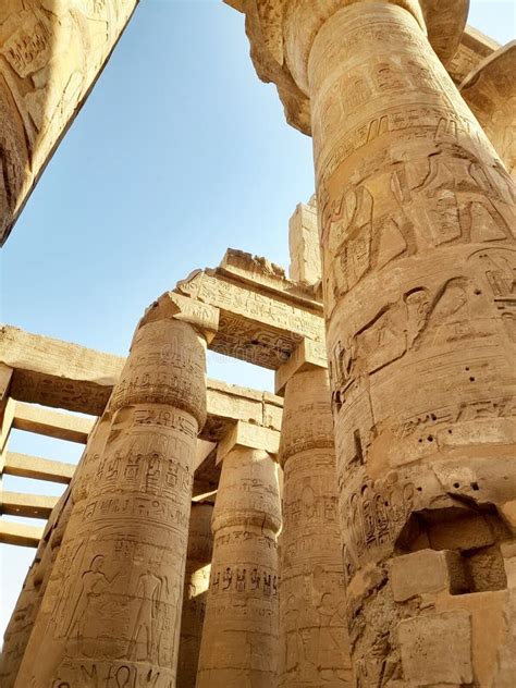 Great Hypostyle Hall Temple Of Karnak Egypt Egyptian Civilization