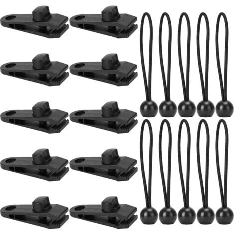 20 Pcs Clip de Tente Clips de Bâche Multifunktion Pince pour Auvent