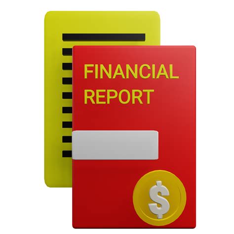 Financial report 3d icon 22952309 PNG