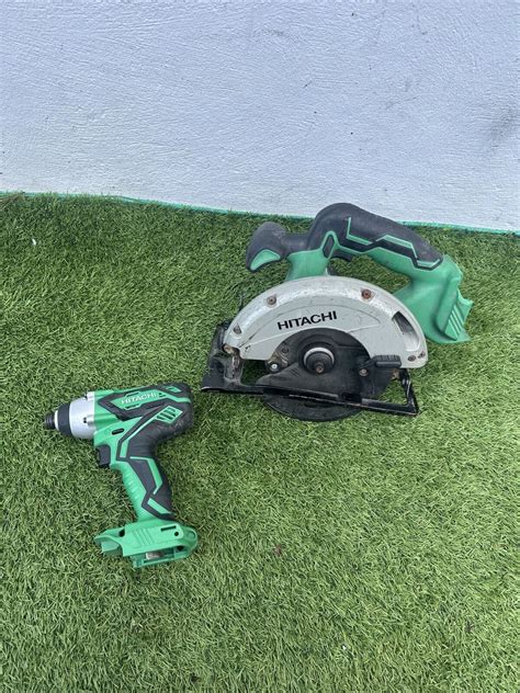 Hitachi C18dsl 18v Li Ion Brushless Circular Saw And Impact Spares Or