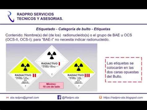 U L Transporte Seguro De Material Radiactivo Categorizaci N De