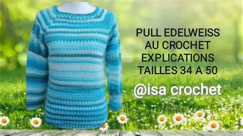 Top Down Pull Crochet Pullover Pulls Pattern Sweaters Fashion