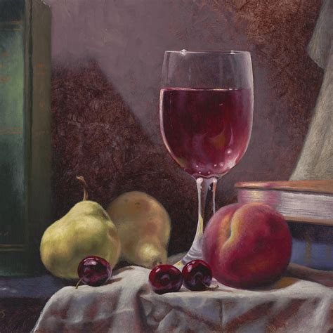 Wine And Fruit Painting By Timothy Jones Fine Art America