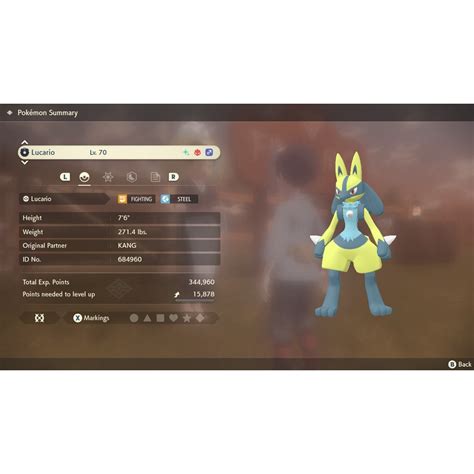 Pokemon Legends Arceus Iv Shiny Alpha Lucario Shopee Malaysia