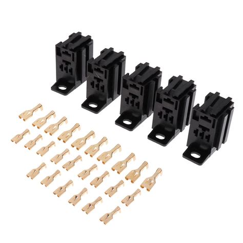 Pin Relay Sockets With Pcs Copper Terminals Mm Plastic And