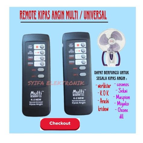 Jual Remote Universal Kipas Angin Rm D New Di Lapak Asy Syifa