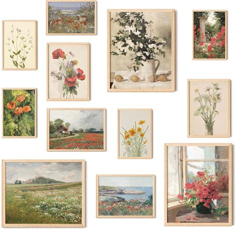 Floral Wall Art: Vintage Floral Prints for Wall Decor, Flower Poster ...