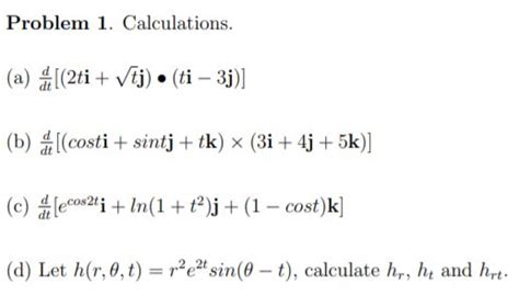 Solved Problem Calculations A Ti Vtj Ti Chegg