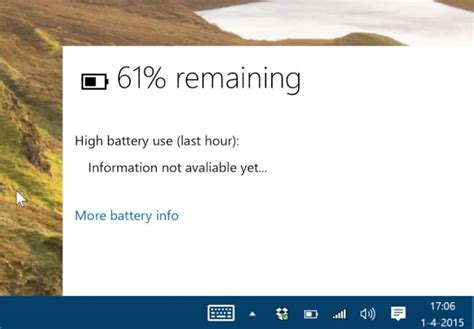 Tip: Windows 10 Has a New Battery Indicator