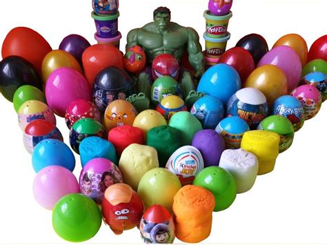 53 Surprise Eggs Kinder Surprise Play Doh Disney Zaini FROZEN Marvel