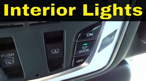 How To Operate Interior Lights In An Acura Rdx Easy Tutorial Youtube