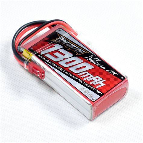 FMS Part 7 4V 2S 1300mAh 20C LiPO Battery JST Plug RC Model Airplane