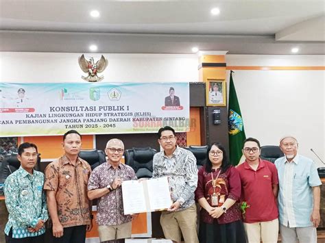 Bappeda Sintang Gelar Konsultasi Publik Penyusunan Dokumen Klhs Rpjpd