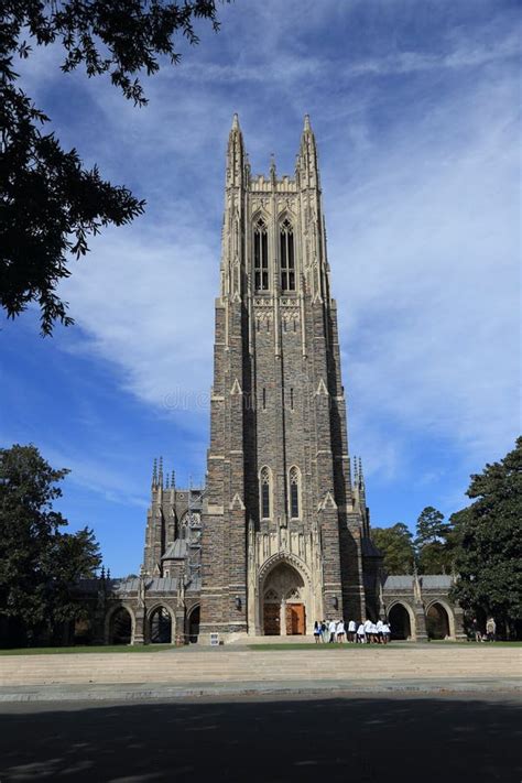 Duke University Campus Scenery Editorial Photo - Image of tower, facade ...