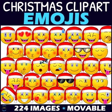 Christmas Emoji Clipart | Made By Teachers