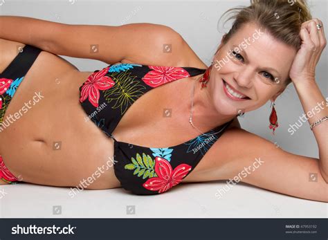 Middle Aged Bikini Model Stock Photo Shutterstock