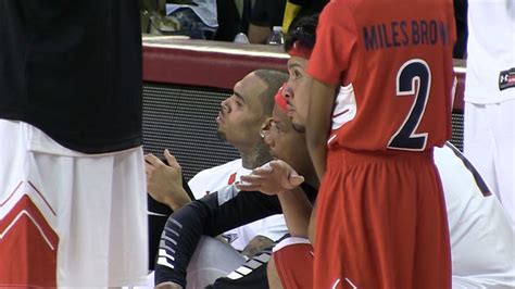 Chris Brown Goes Off On Fan During Basketball Game