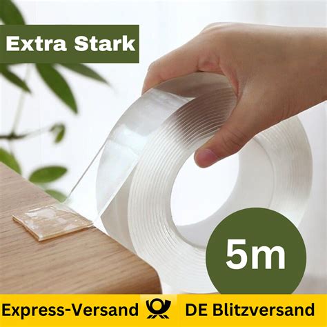 Doppelseitiges Klebeband Transparent Nano Band Tape Beidseitig Extra