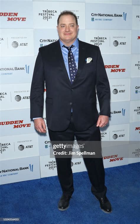 Actor Brendan Fraser attends the "No Sudden Move" premiere during the... News Photo - Getty Images