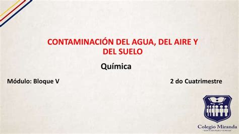 Contaminantes Ppt