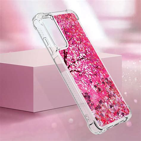 Coque Samsung Galaxy A S Paillettes Cerisier En Fleurs Ma Coque