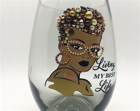 Custom Diva Wine Glass Guardian Angel Etsy