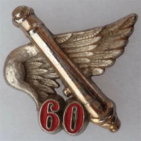 INSIGNE BADGE 60 RA Régiment Artillerie ORIGINAL Drago G 2495 EUR 7 99